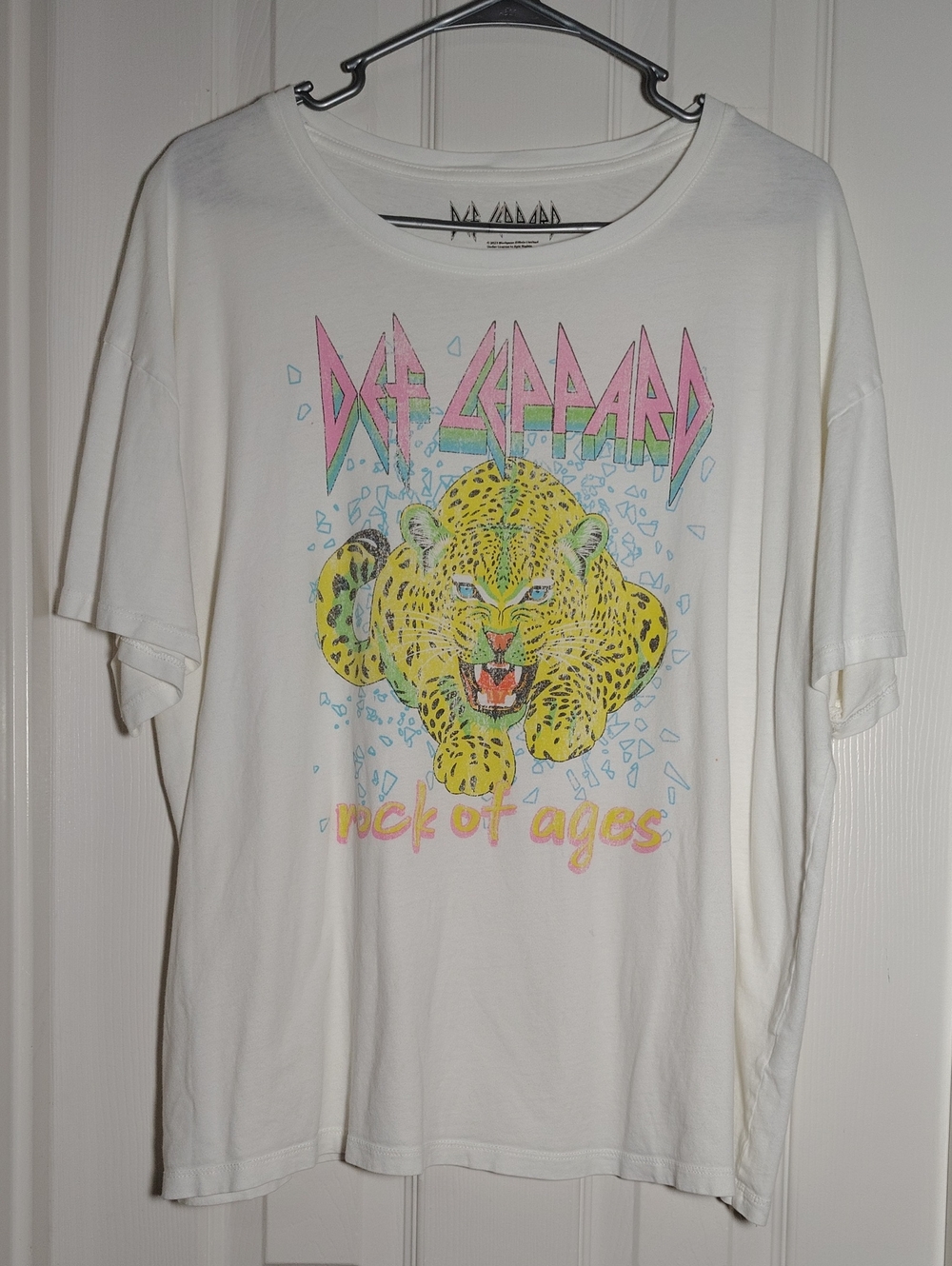 💲 Women's Def Leppard 'Rock of Ages' T Shirt As Is See Photos Free With $15 Bun
